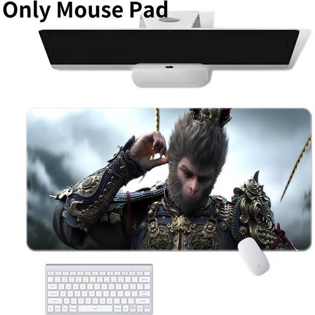 (Style P, 60*30*0.2cm/23.62*11.81*0.08in) Black Myth Wukong Computer Keyboard Mouse Pad Non Slip Gaming Esports Mat Gift