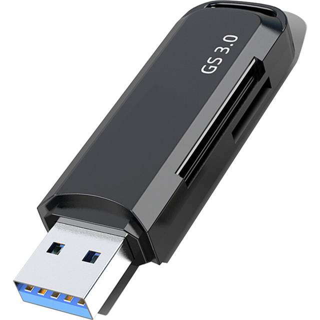 C307 USB 3.0 Portable Card Reader for SD, SDHC, SDXC, MicroSD-Black