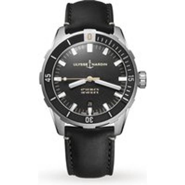 Ulysse Nardin Mens Stainless Steel 8163-175/92 Diver and Leather Automatic Watch 42mm - stainless steel