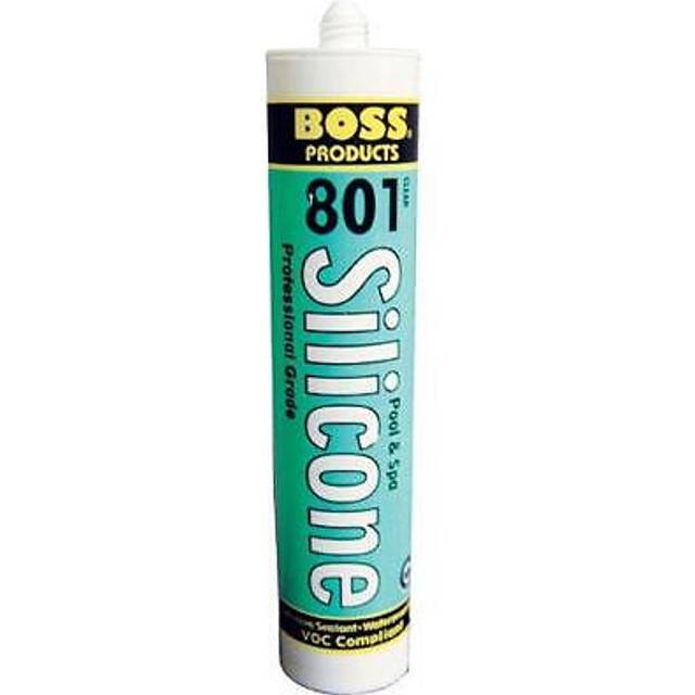 Accumetric 80100 Boss 10.3 Oz. Clear Silicone Adhesive Cartridge