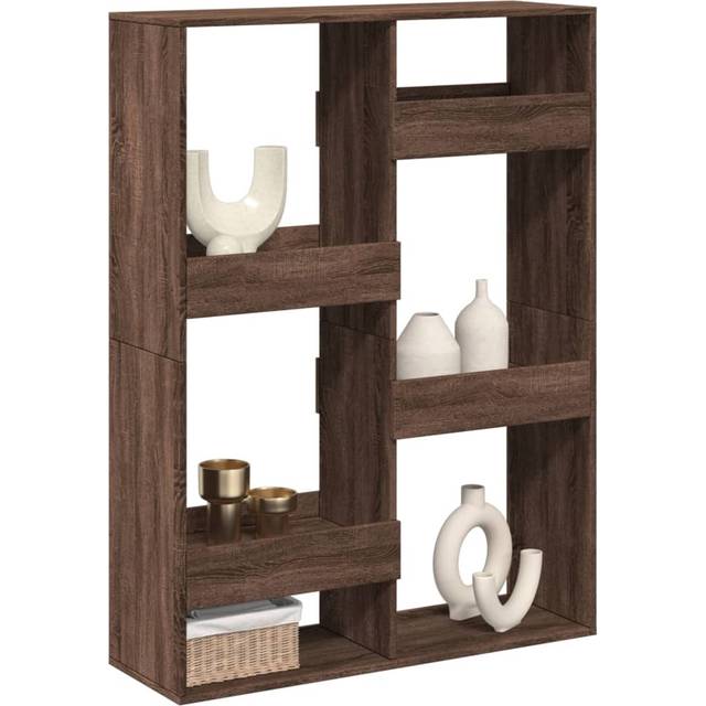 vidaXL Room Divider Brown Oak 100x33x135 cm Engineered Wood