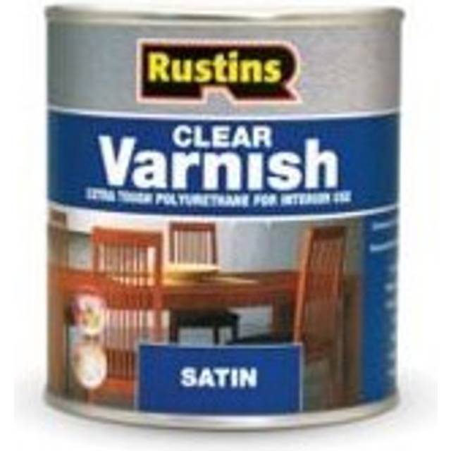 Rustins 250ml Clear Satin Poly Varnish
