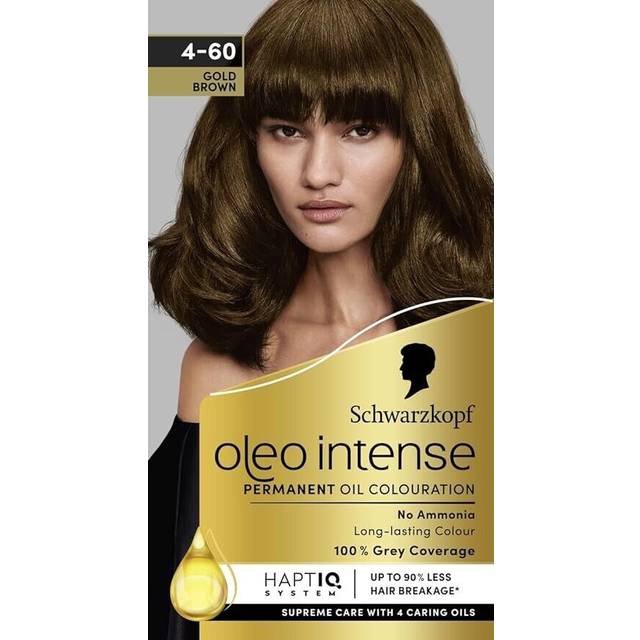Schwarzkopf Oleo Intense 4-60 Gold Brown Permanent Hair Dye
