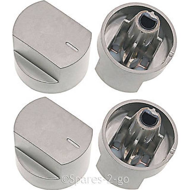 4 x silver knob switch for stoves 61edo 61ehdo bl st wh oven hob cooker knobs