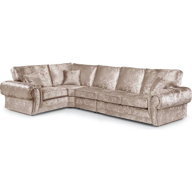 Lohan Upholstered Corner Sectional - Mink (335cm W X 185cm D;335cm W X 185cm D)