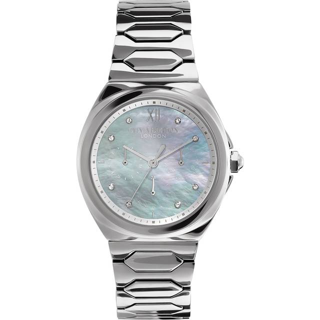 Olivia Burton Stainless Steel Lustre Watch - Blue