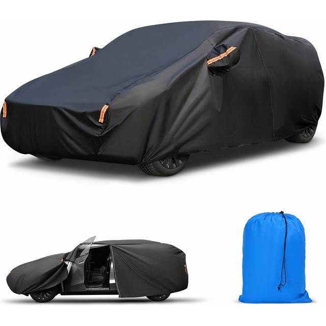 SHEIN Car Cover Waterproof Premium Full Car Cover Outdoor Indoor Car Cover With Cotton,All Weather Rain Snow UV Dust Protection Hail Protector For Automobil