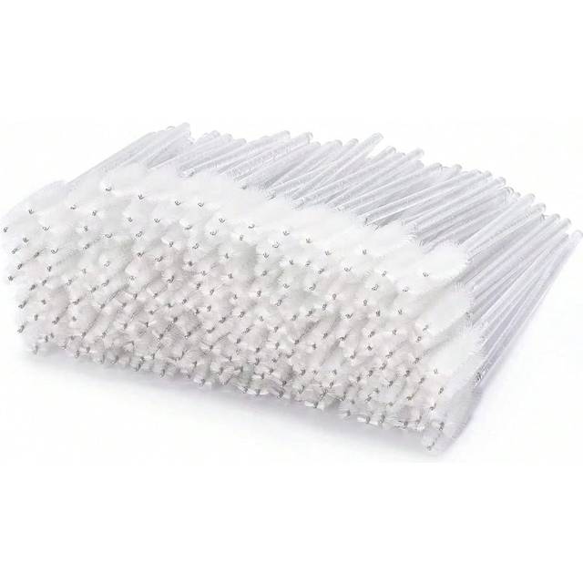 SHEIN 500PCS/200PCS/100PCS/50PCS Disposable Mascara Wands, Crystal Spoolies Brush For Eyelash Extensions, Spooly Eyelash Eyebrow Brushes Lash Wand Applicato