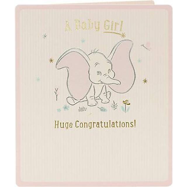 Disney Dumbo Baby Girl Congratulations Card