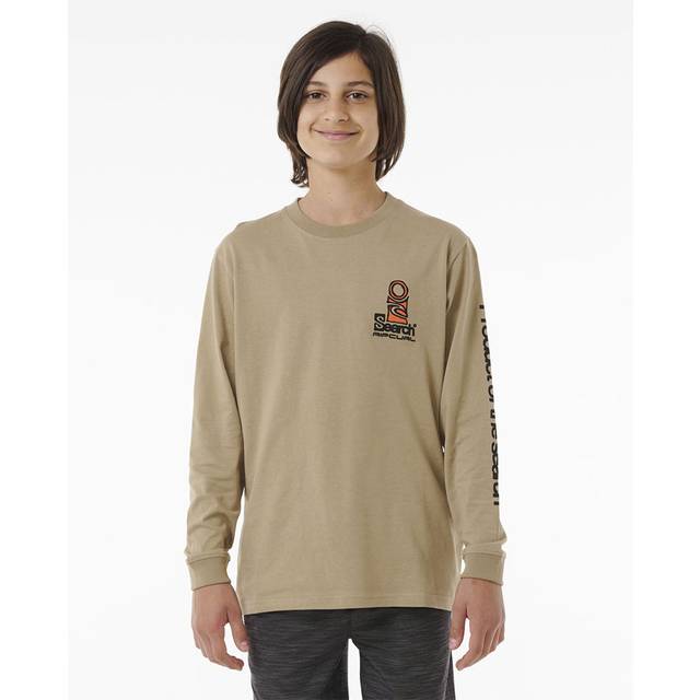 Ripcurl Rip Curl Kids Search Stack T-Shirt - Tan - Size: 14 yrs