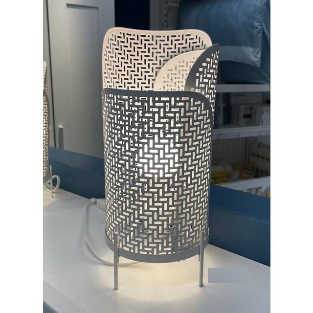 Ikea nollpunkt table lamp, white, 34 cm, 104.838.99, steel body