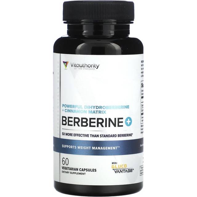 Vitauthority  Berberine Plus with Dihydroberberine and Ceylon Cinnamon  60 Vegetarian Capsules