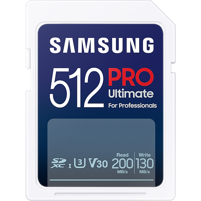 Samsung PRO Ultimate SD-kort MB-SY512S/WW, 512 GB, UHS-I, upp till 200 MB/s läsning