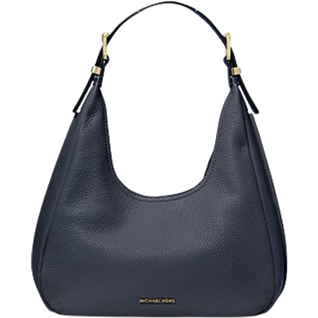 MK Nolita Small Pebbled Leather Hobo Shoulder Bag - Blue - Michael Kors - ONE SIZE