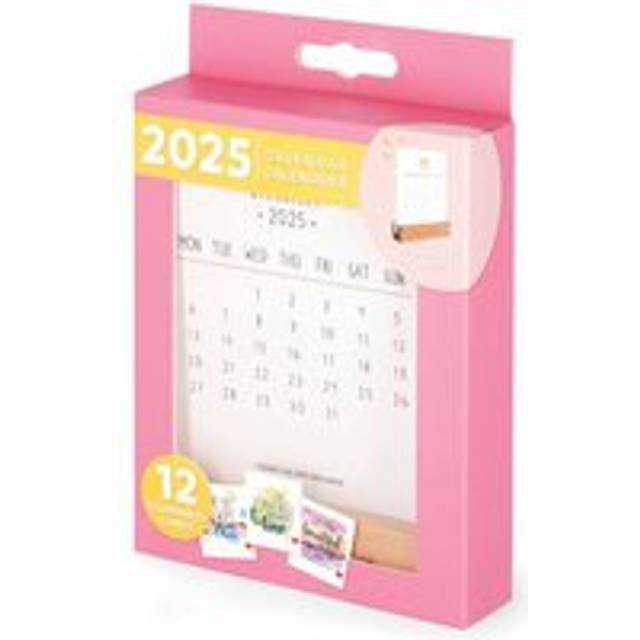 Wooden Block Desk Calendar 2025