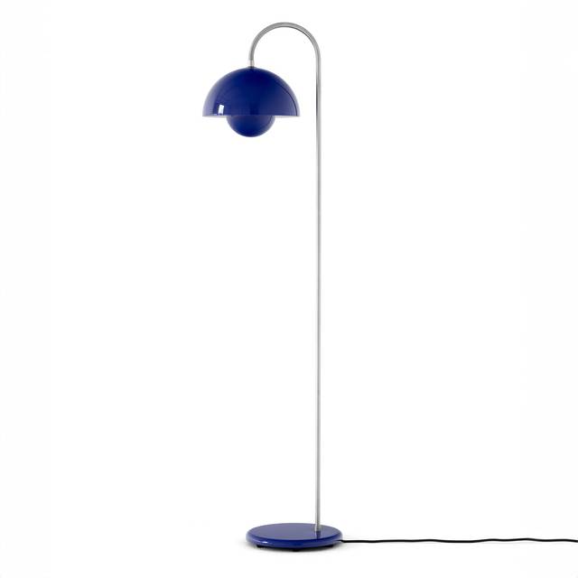 &amp;Tradition - Flowerpot Floor Lamp VP12 Cobalt Blue - Läslampor - Verner Panton - Blå