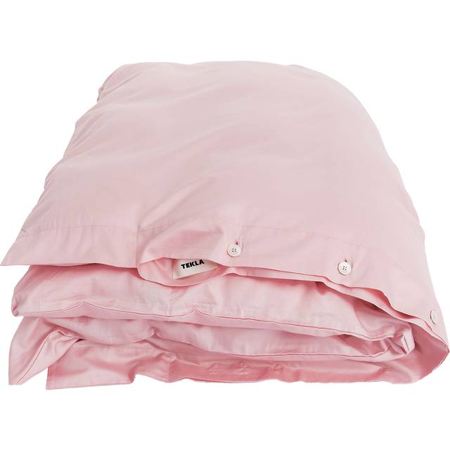 Tekla - Sateen duvet covers solid 150x210cm blushing pink - Rosa