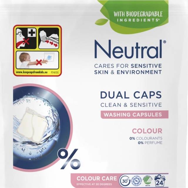 Neutral Tvättkapslar Färg 24-pack