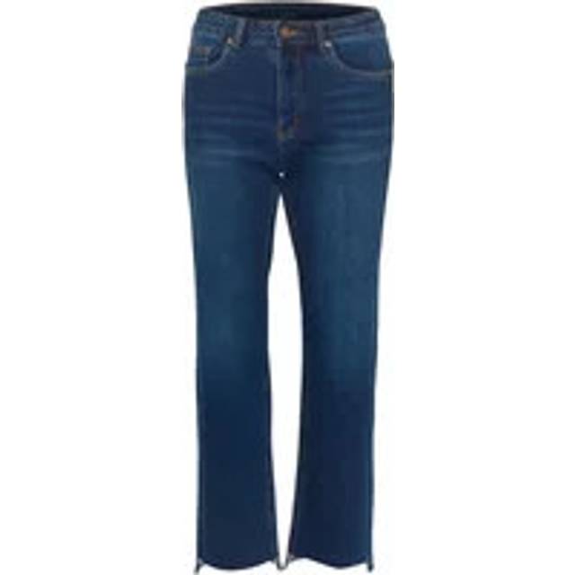 MY ESSENTIAL WARDROBE Dango Straight Leg Jeans, Dark Blue Wash