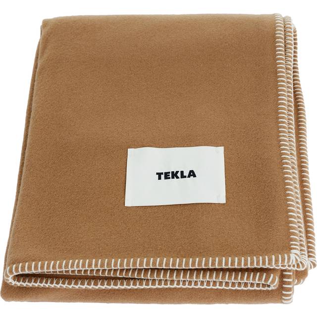 Tekla Tan Lambswool Blanket - Oak Blanket - UNI