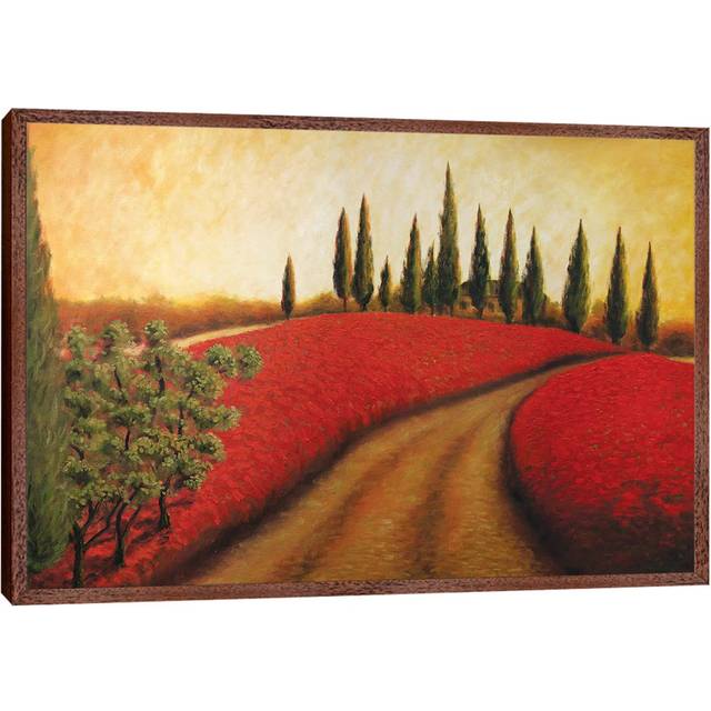 Tuscan Path I by Malenda Trick - Gallery-Wrapped Canvas Giclée on Canvas - Classic Wood Framed (45.72cm H x 66.04cm W x 3.81cm D)