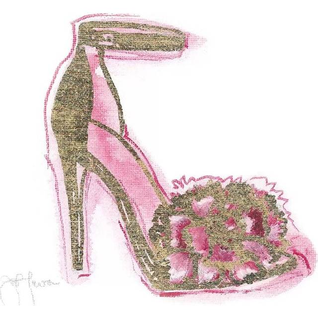 Golden Shoe I by Tava Studios - Gallery-Wrapped Canvas GiclÃ©e on Canvas (93.98cm H x 93.98cm W x 3.81cm D)