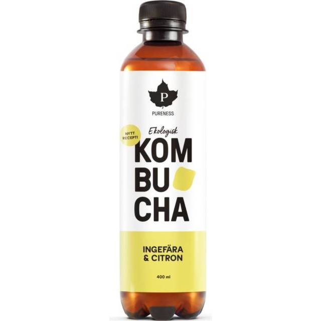Pureness Kombucha, Ingefära &amp; Citron, 400 ml