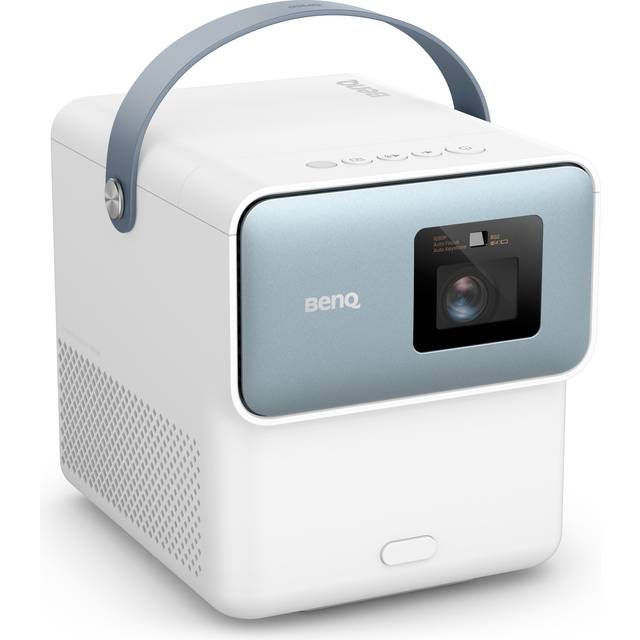 BenQ GP100 | Tragbarer Full HD Beamer, 1000 ANSI Lumen, Android TV mit Netflix, Wi-Fi 6, Bluetooth 5, Chromecast & AirPlay, Autofokus, Auto 2D Keystone, 20W 2.1 Surround-Lautsprecher, USB-C