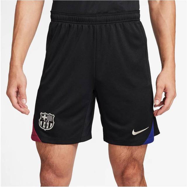 F.C. Barcelona Strike Men's Nike Dri-FIT Football Knit Shorts - Black - Polyester