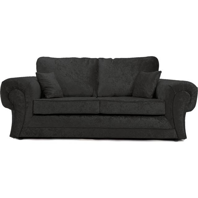 Shoemaker Upholstered Sofa - Black (90&#34; H x 190&#34; W x 95&#34; D/3)