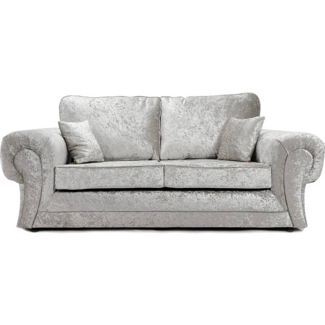 Shoemaker Upholstered Sofa - Silver (90&#34; H x 190&#34; W x 95&#34; D/3)