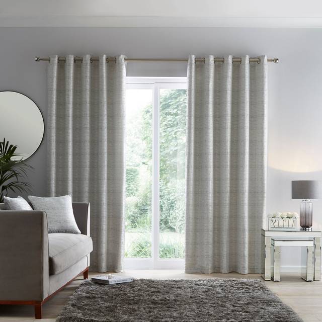 Molly Eyelet Curtains - White