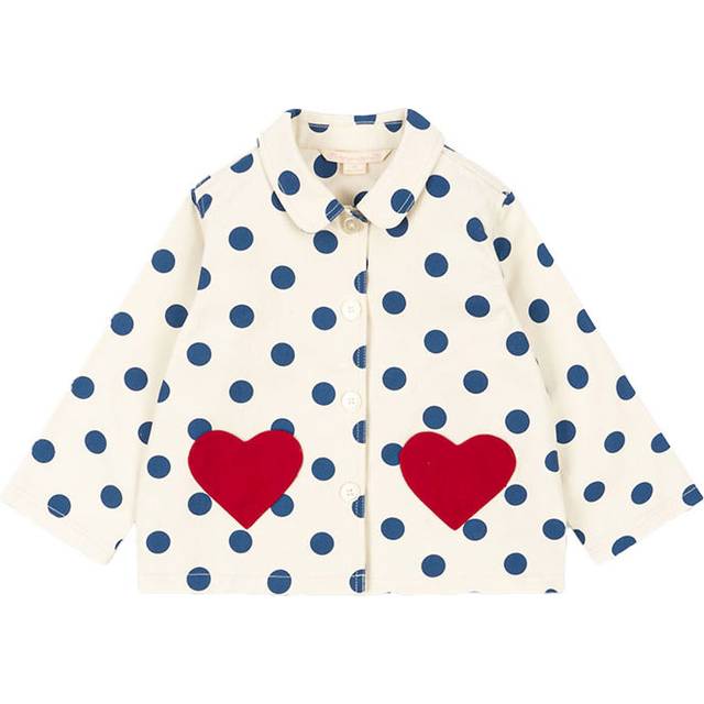 Nola Polkadot Jacket with Love Heart Pockets, 12 Months (80cm)
