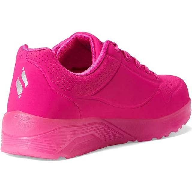 Skechers Kids Girls Street Uno Ice Sneaker  Hot Pink  2 Little Kid