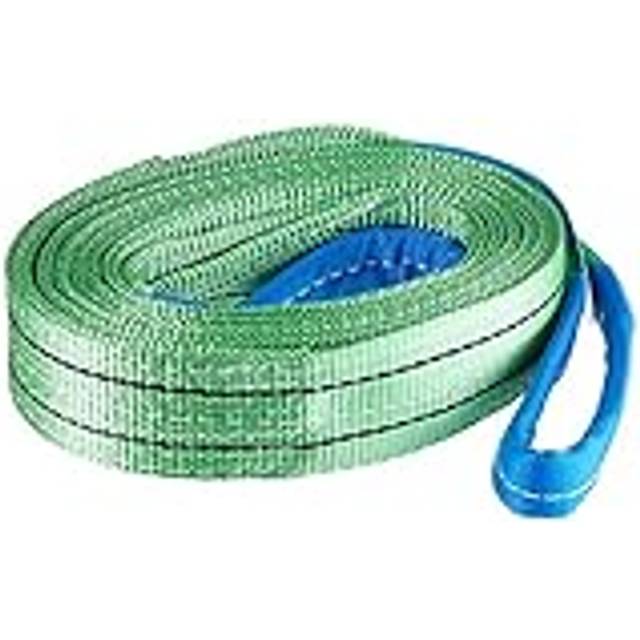 20042HB Lifting Strap 2000 kg Load Capacity 4 m Length with Reinforced End Loops Green