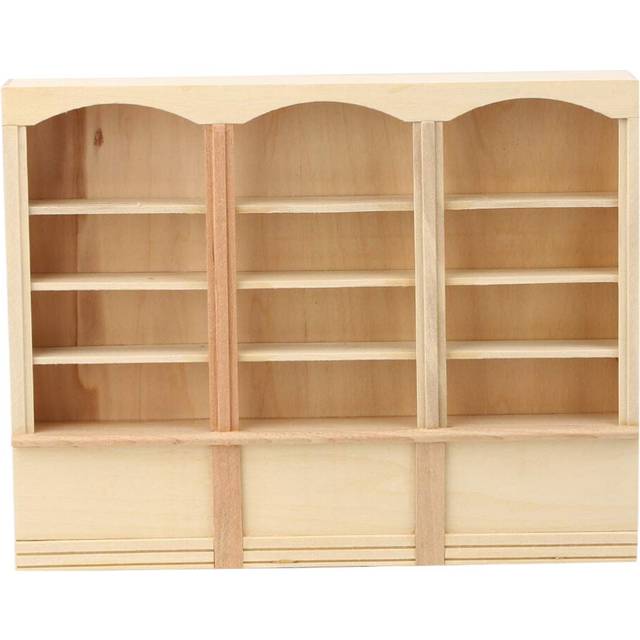 Wooden Bookcase Model Display Cabinet House Furniture Dolls House Dollhouse Furniture Mini Furniture Model Toy Wooden Dollhouse Miniature Dollhouse