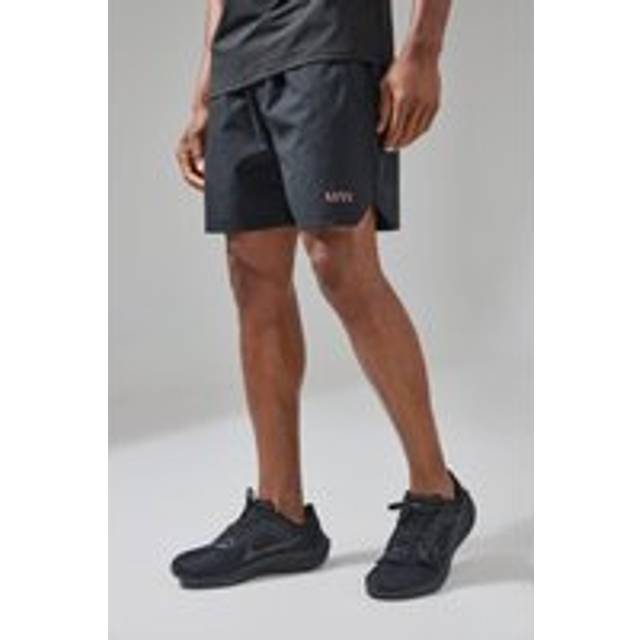 Man Active Ripstop 5inch Short Neon Logo - Black - L