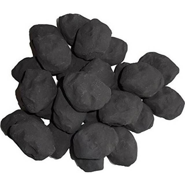 20 Gas Fire Ceramic Small Cast Coals Replacement Replacements/Bio Fuels/Ceramic/Boxed in Branded Coals 4 You packing 279s, Black