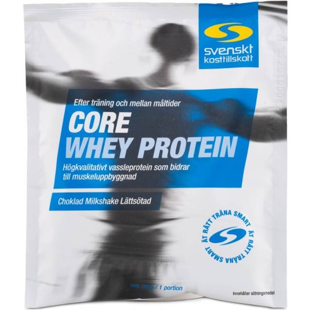 Core Whey Protein Portionspåse, Jordgubb Milkshake Lättsötad, 33 g