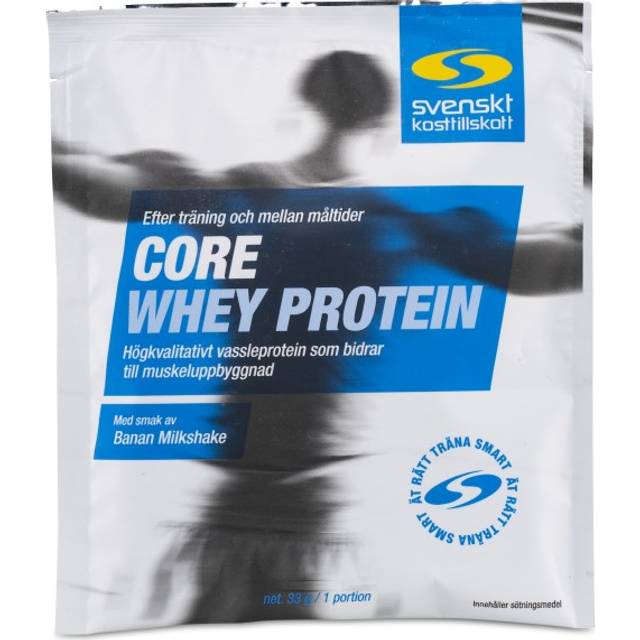Core Whey Protein Portionspåse, Banan Milkshake, 33 g
