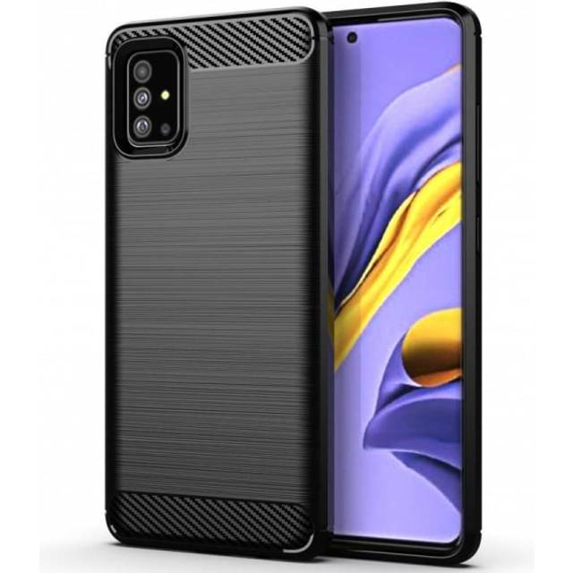 Samsung Galaxy A71 Stöttåligt Skal SlimCarbon