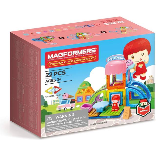 Magformers Town 22 Piece Ice Cream Shop Set