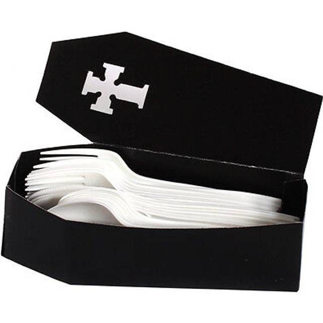 3-Piece Silverware Caddy  Halloween Coffin