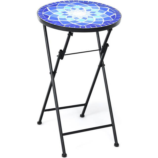 Freyr Folding Table - Blue (55cm H X 36cm L X 36cm D)