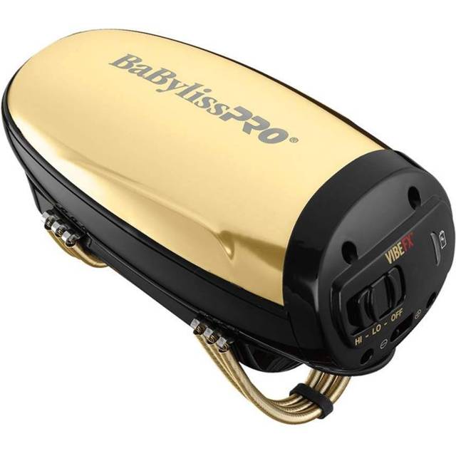 Babyliss pro vibe fx cord / cordless salon massager scalp head face fxssmg gold