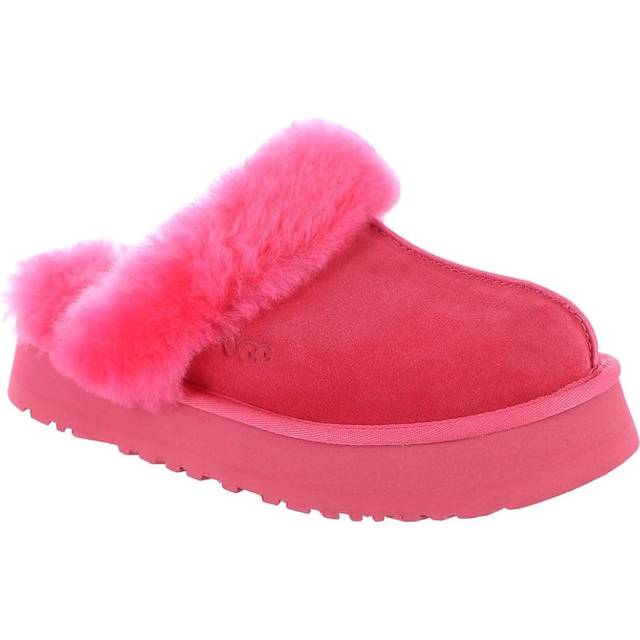 UGG - Disquette shearling platform slippers - women - Suede/Sheep Skin/Shearling/Sheep Skin/Shearling/Polyethylene vinyl acetate (PEVA)/Recycled Po...