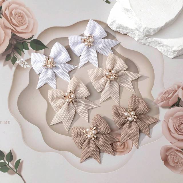 SHEIN 6pcs Assorted Simple Elegant Bow Hair Clips For Kids