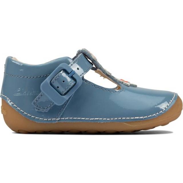 (Blue, UK 5 Infant) Girls Clarks Casual First Shoes Tiny Flower