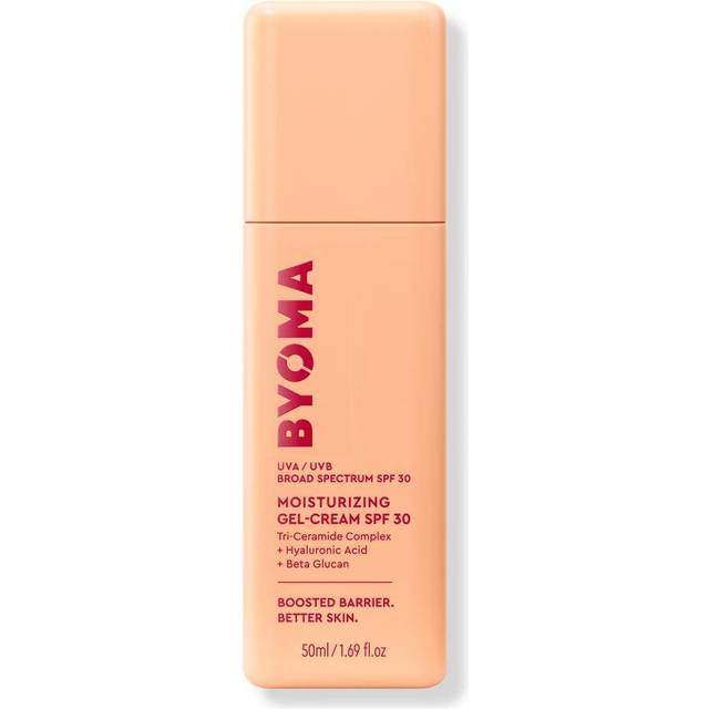 BYOMA Gel Cream SPF 30 - Barrier Repair Cream/Gel Face Lotion with Broad Spectrum Sunscreen - Ceramide SPF Face Moisturizer for Dry Skin - Alcoho