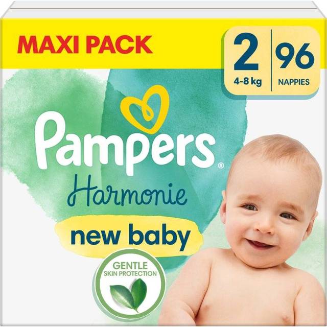 Pampers Harmonie Size 2 engångsblöjor 4-8 kg 96 st.
